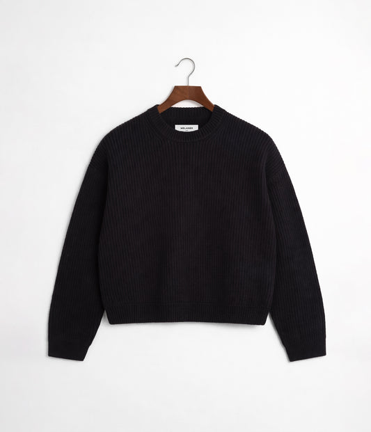 Lightweight Cropped Knit Sweater